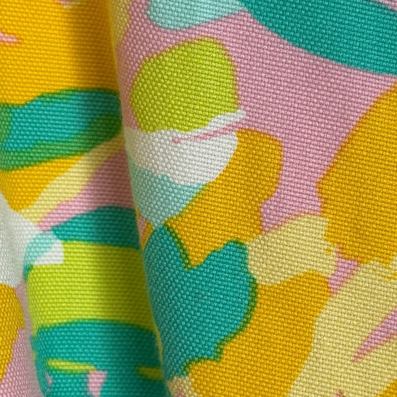 Lilly Pulitzer Sleeveless Fit & Flare Dress Size 10 Floral Pink Yellow Green - Picture 4 of 15